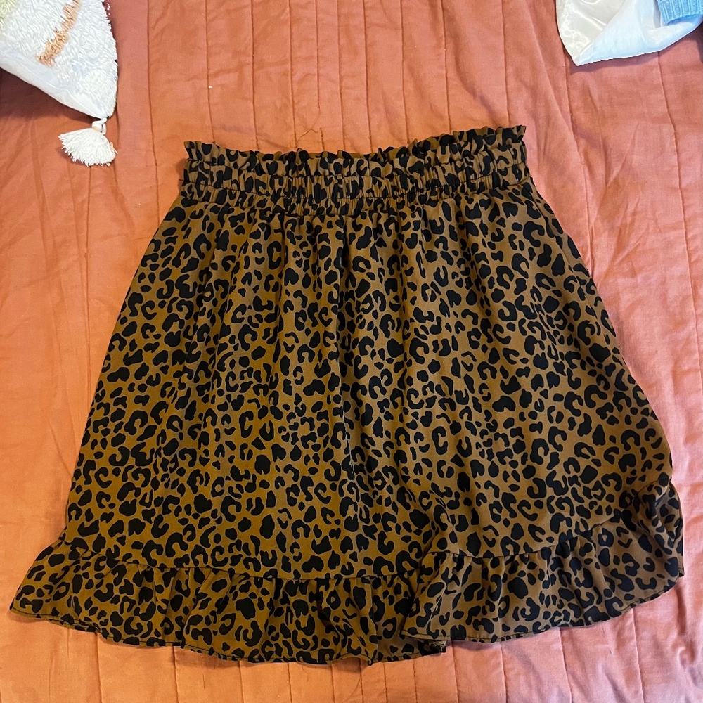 Leopard Print Skirt